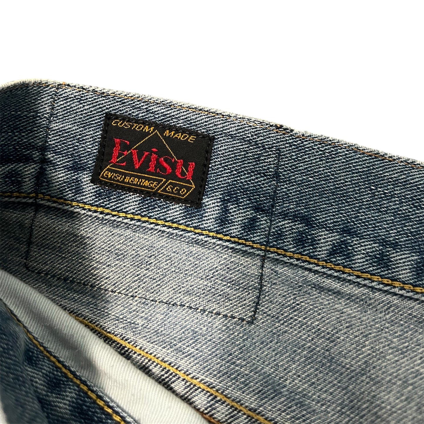 Evisu 10 Oz Straight Jeans Blue Seagull (W36/L32)