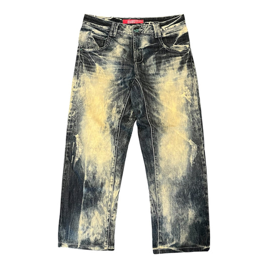 Evisu Genes Heavy Acid Bleach Wash Baggy Fit (W36/L28)