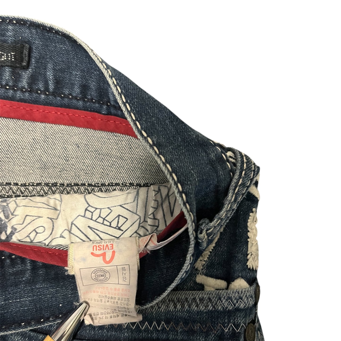 Evisu Jeans White Seagull Straight Fit (W34/L28)