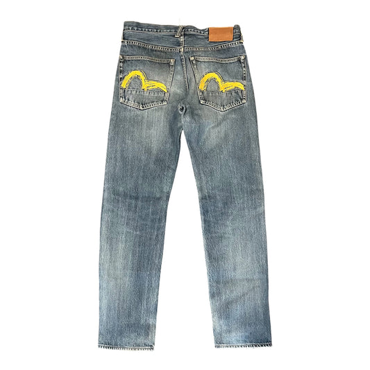 Evisu Straight Jeans Yellow Seagull (W31/L30)