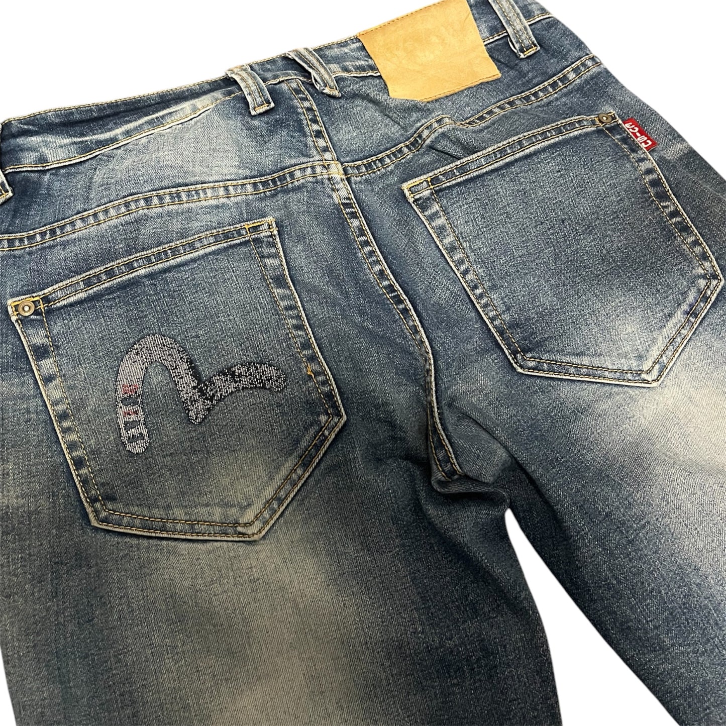 Evisu Straight Jeans Multi Logo Graphic (W30/L30)