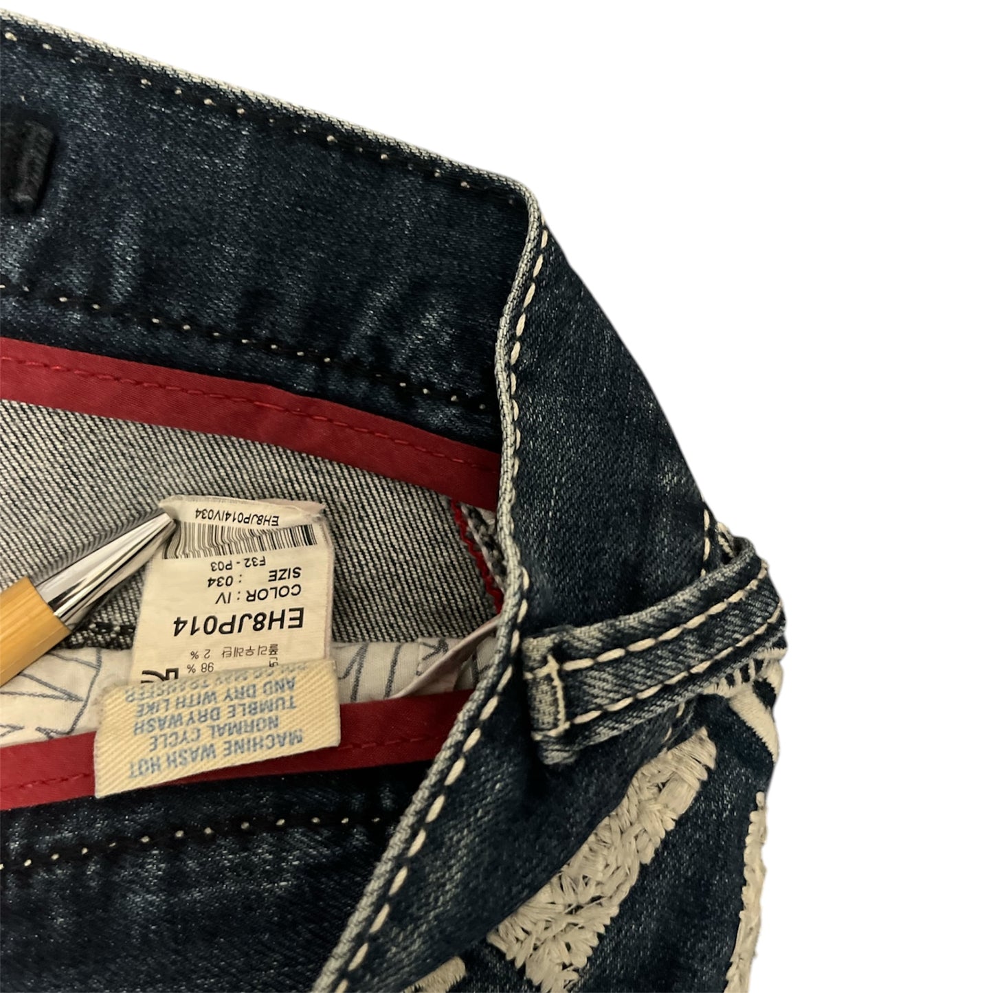 Evisu Jeans White Seagull Straight Fit (W34/L28)