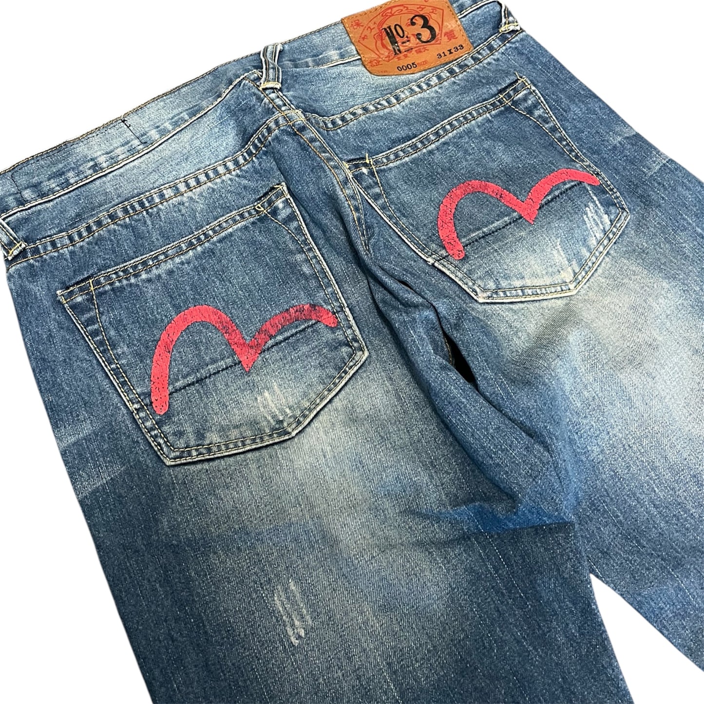 Evisu No. 3 Red Seagull Straight Fit (W32/L30)