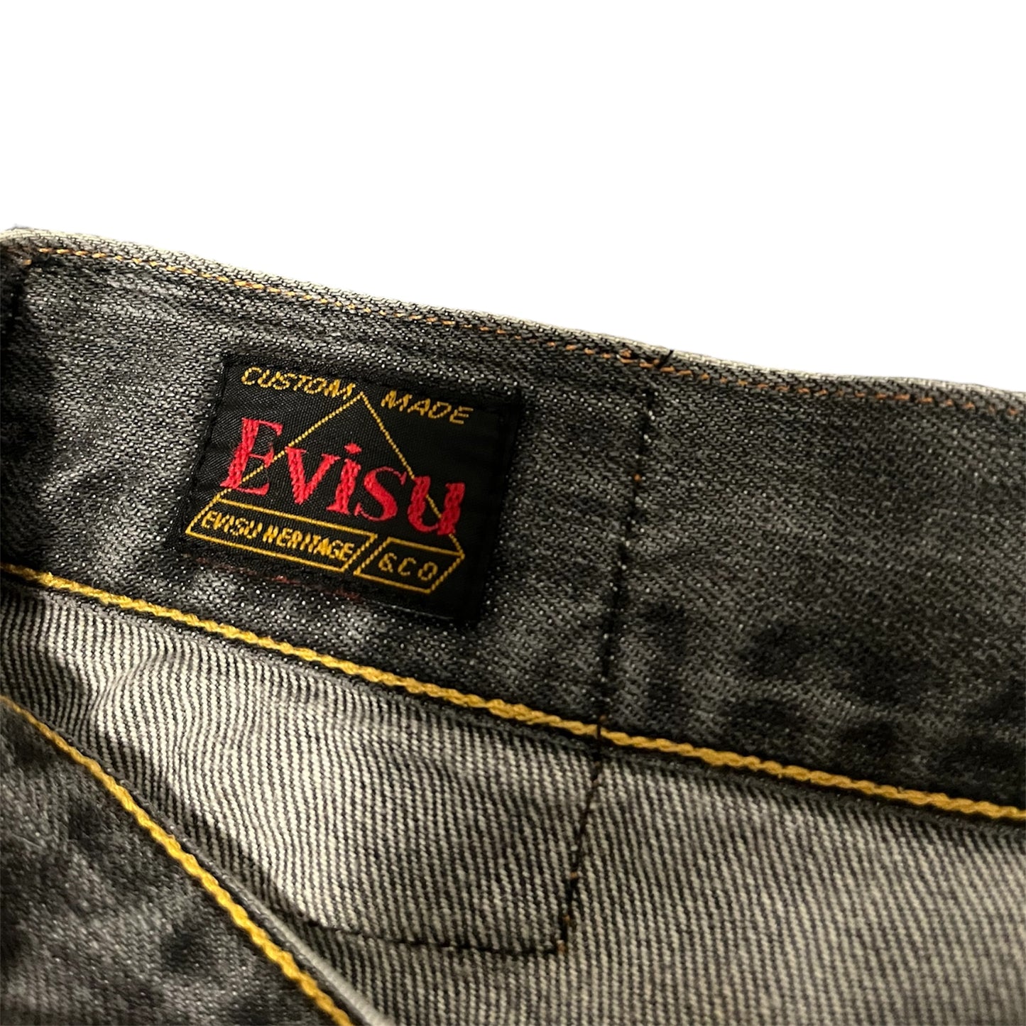 Evisu Jeans No 2 BLK Lot 2008 Straight Fit (W30/L28)