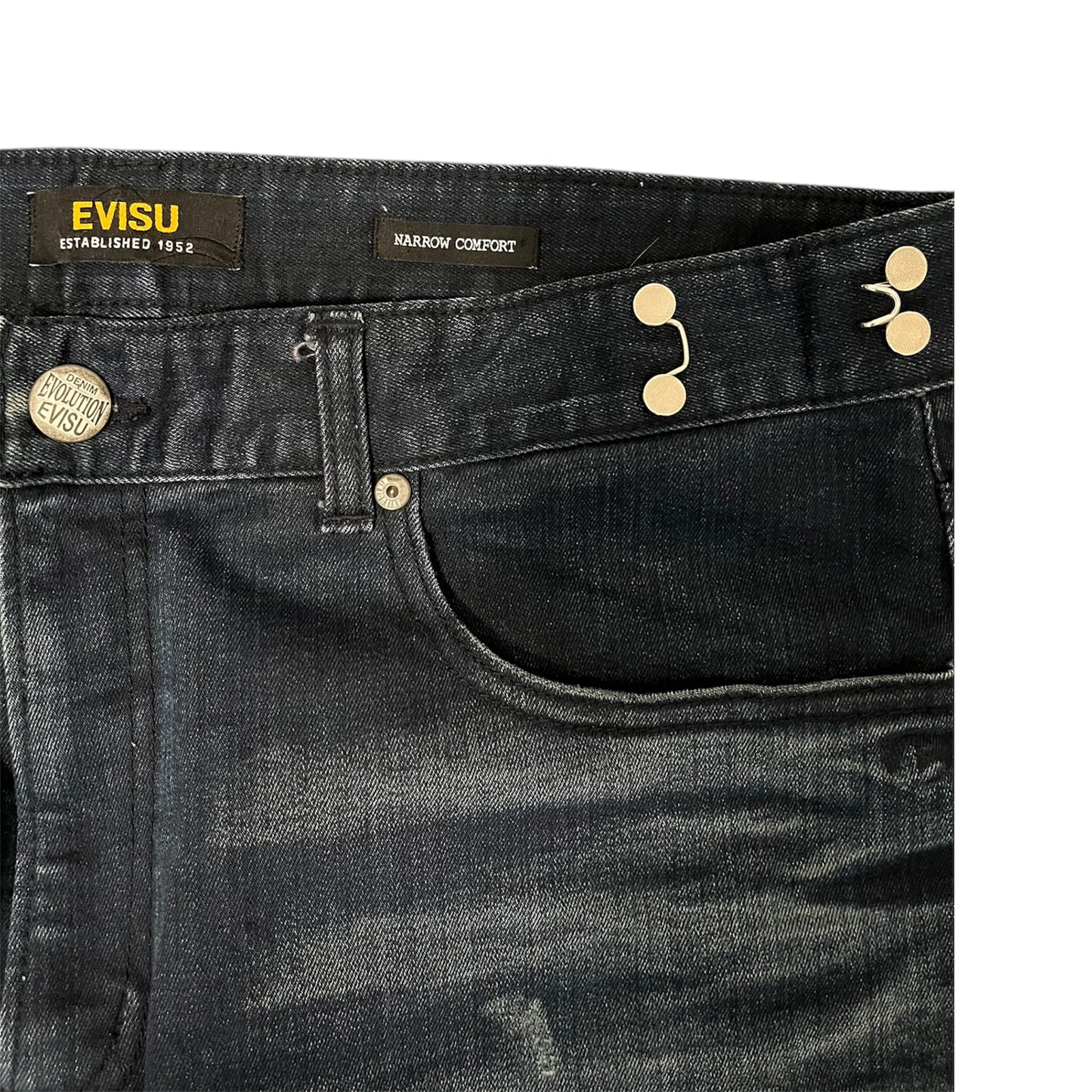 Evisu Denim Narrow Comfort Jeans (W36, L30)