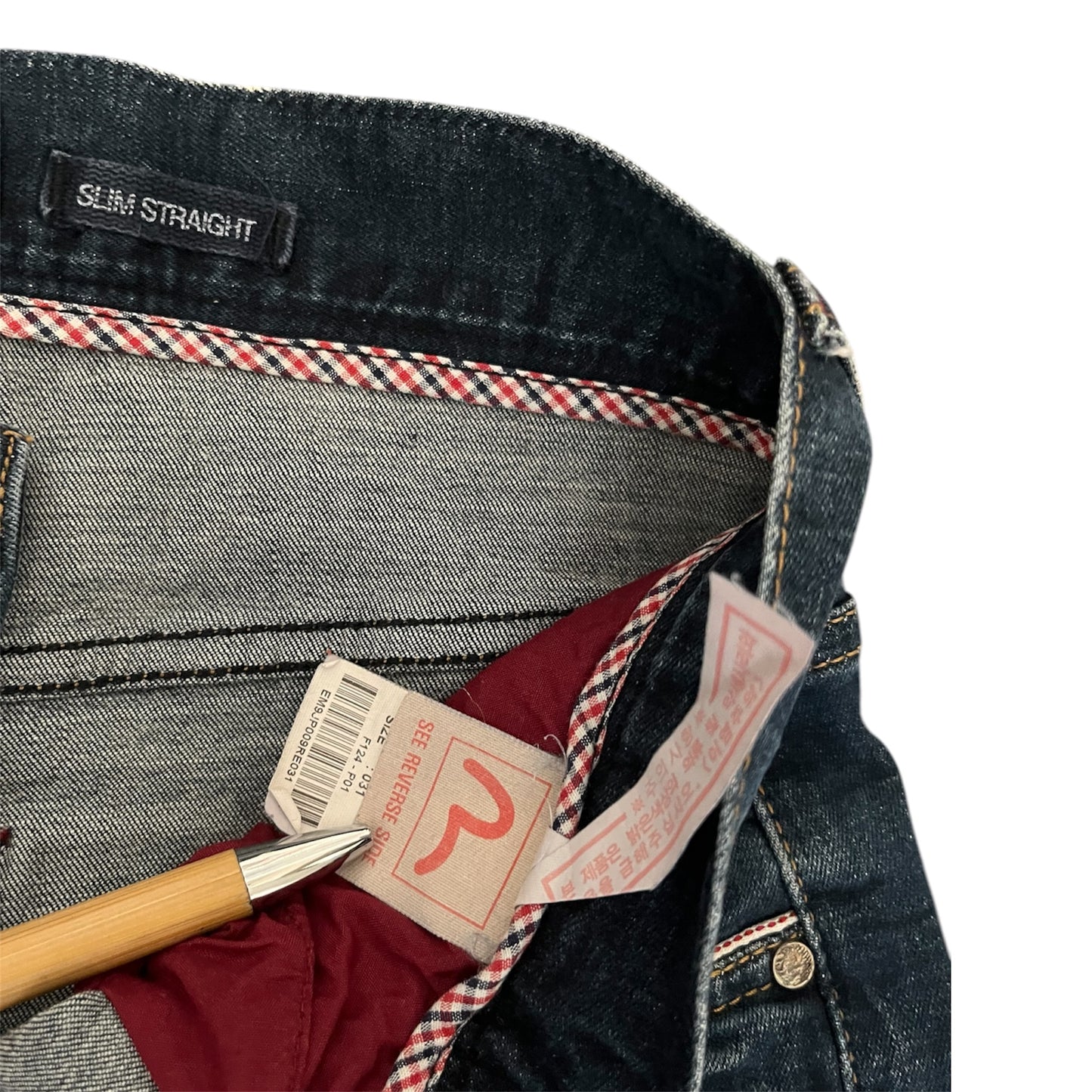 Evisu Genes Unique Slim Straight Jeans (W30/L30)