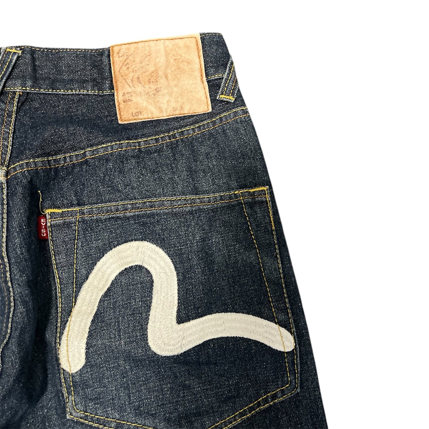 Evisu White Seagull High Waisted Wide Leg (W27 /L28)
