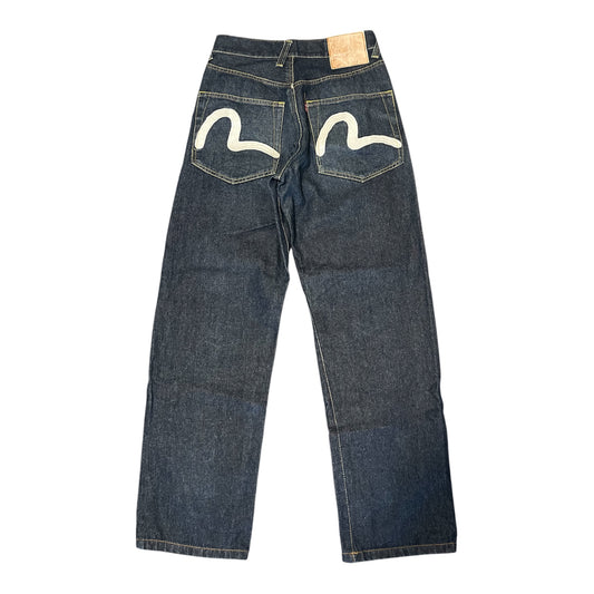 Evisu White Seagull High Waisted Wide Leg (W27 /L28)