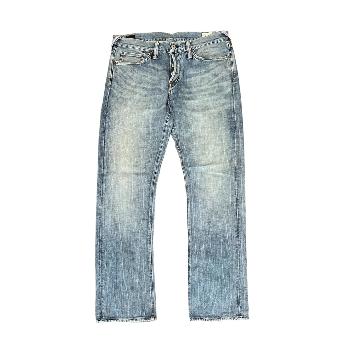 Evisu 10 Oz Straight Jeans Blue Seagull (W36/L32)