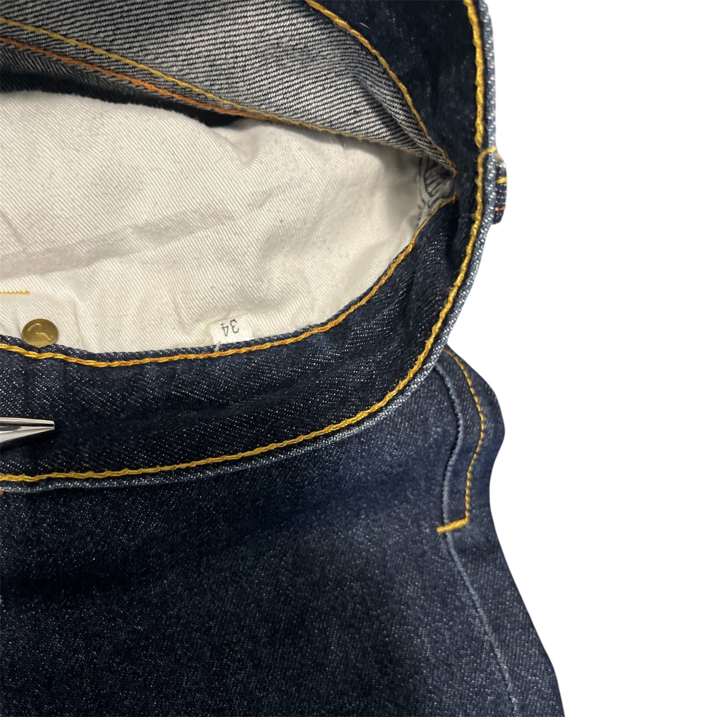 Evisu Giant White Brush Daicock Raw Straight Fit (W33/L30)