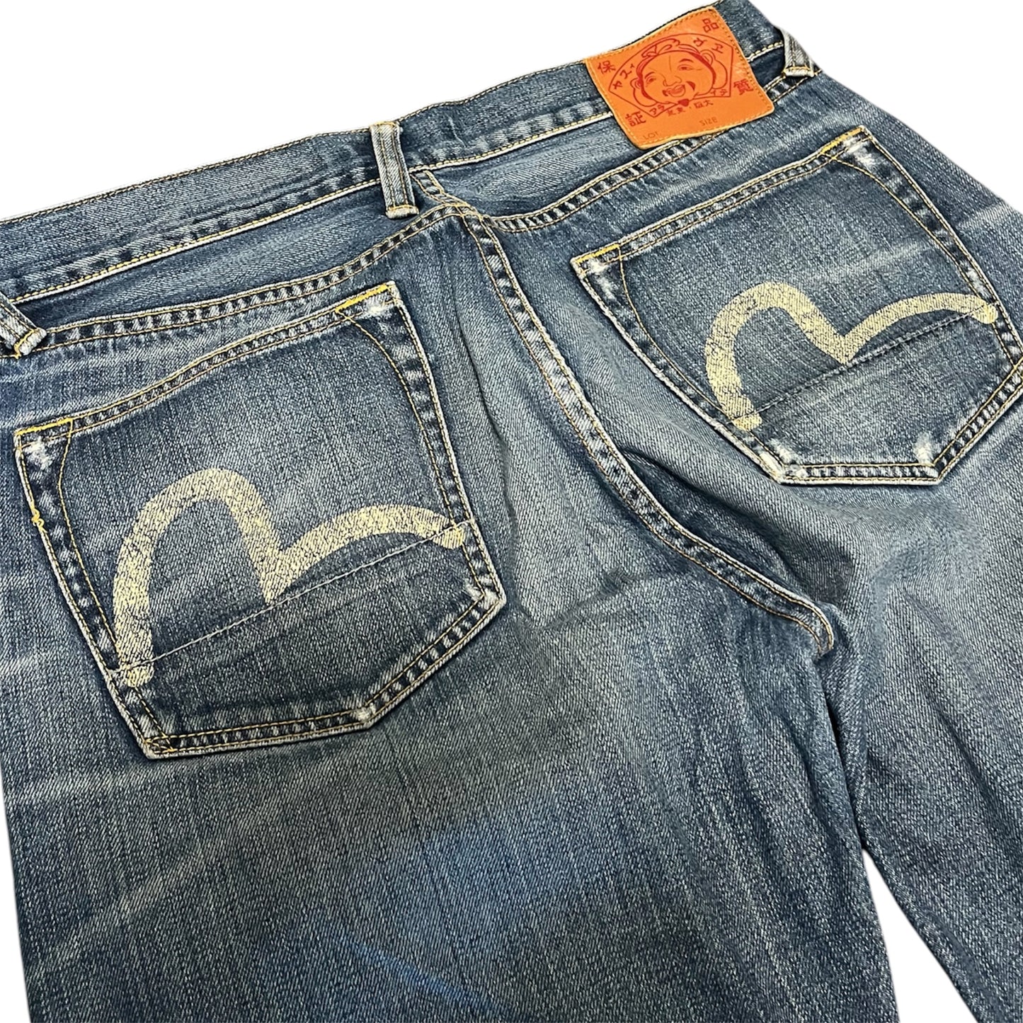 Evisu Genes White Seagull Straight Fit (W34/L30)