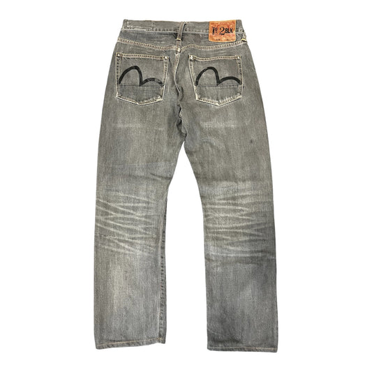 Evisu Jeans No 2 BLK Lot 2008 Straight Fit (W30/L28)
