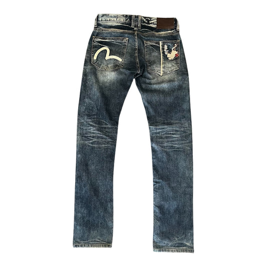 Evisu Genes Slim Straight Jeans Dark Wash (W31/L32)