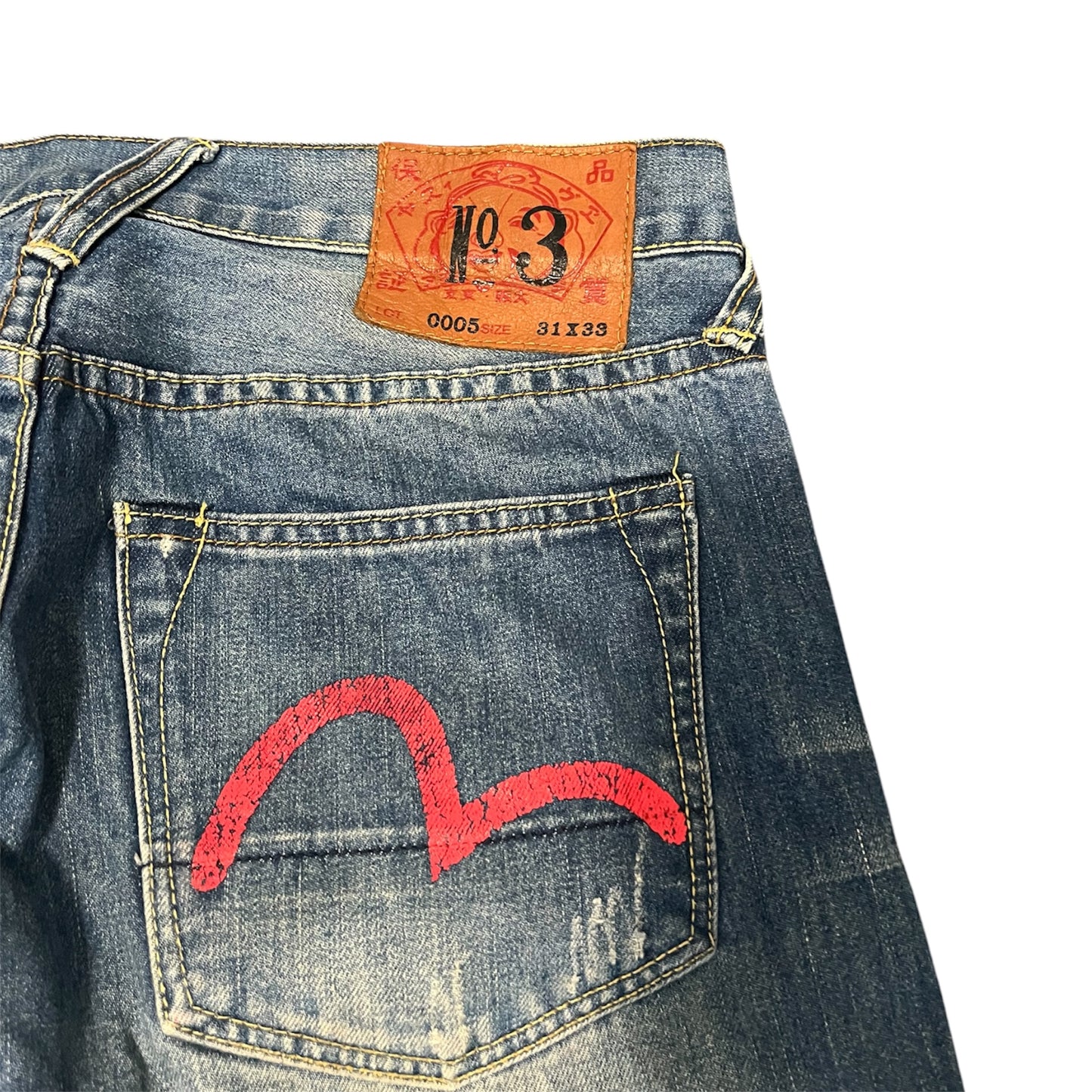 Evisu No. 3 Red Seagull Straight Fit (W32/L30)