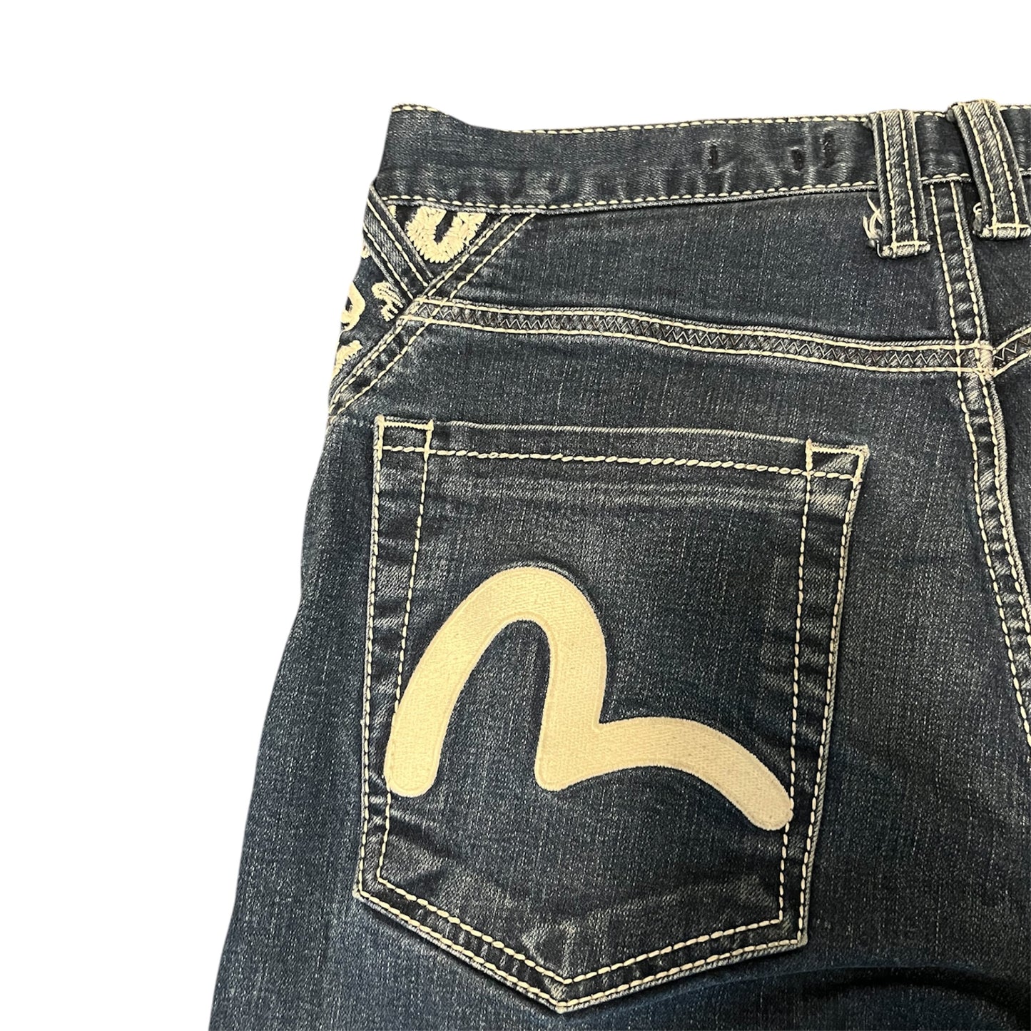 Evisu Jeans White Seagull Straight Fit (W34/L28)