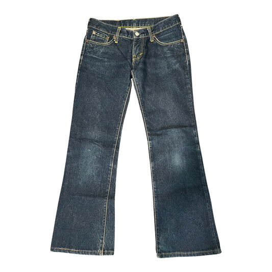 Evisu Low Waist Bootcut Jeans Pink Seagull (W28/L28)