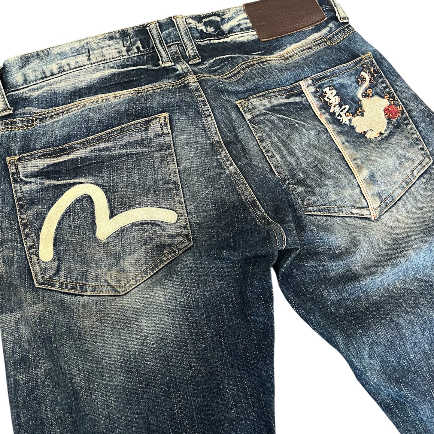 Evisu Genes Slim Straight Jeans Dark Wash (W31/L32)