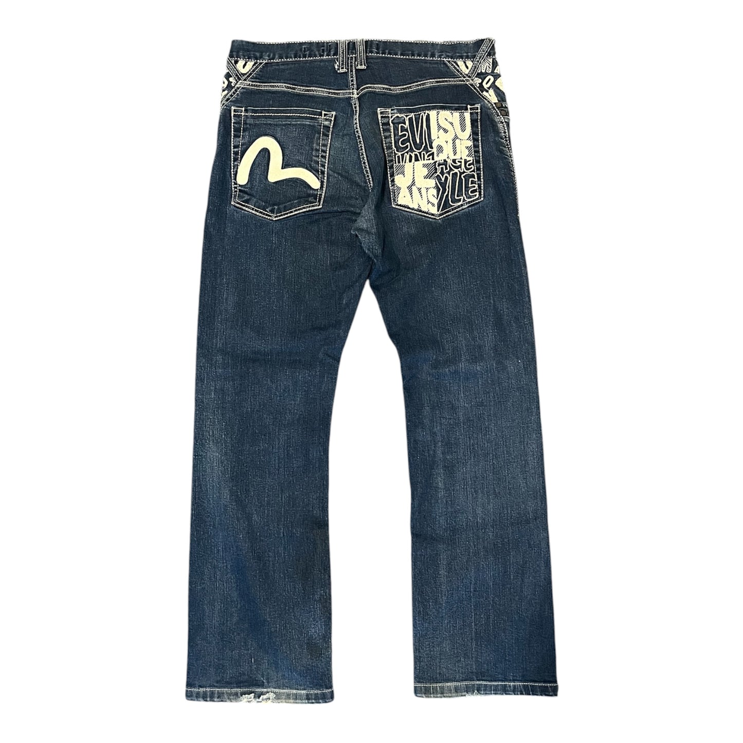 Evisu Jeans White Seagull Straight Fit (W34/L28)