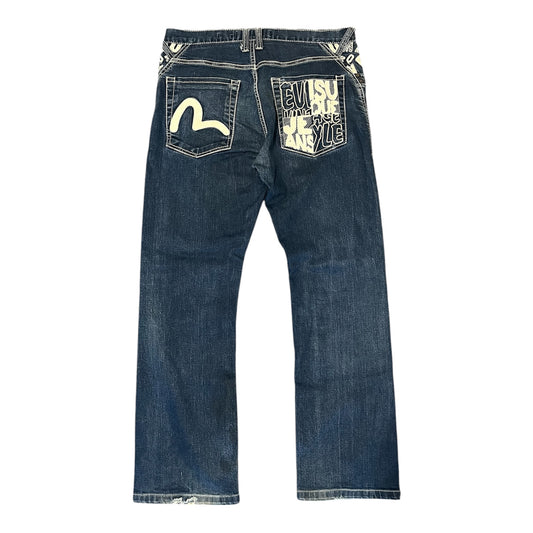 Evisu Jeans White Seagull Straight Fit (W34/L28)