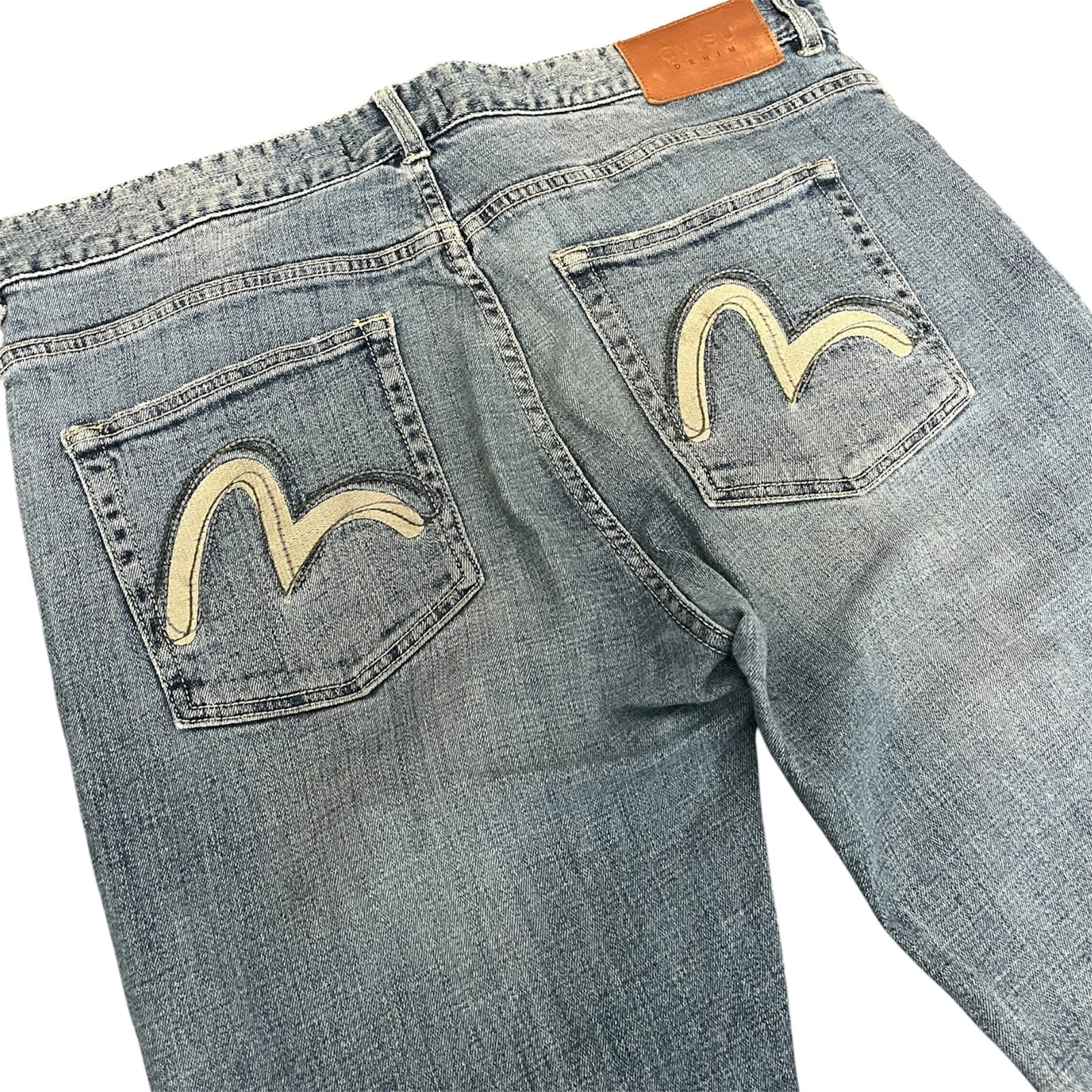 Evisu Cream Seagull Slim Jeans (W36/L28)