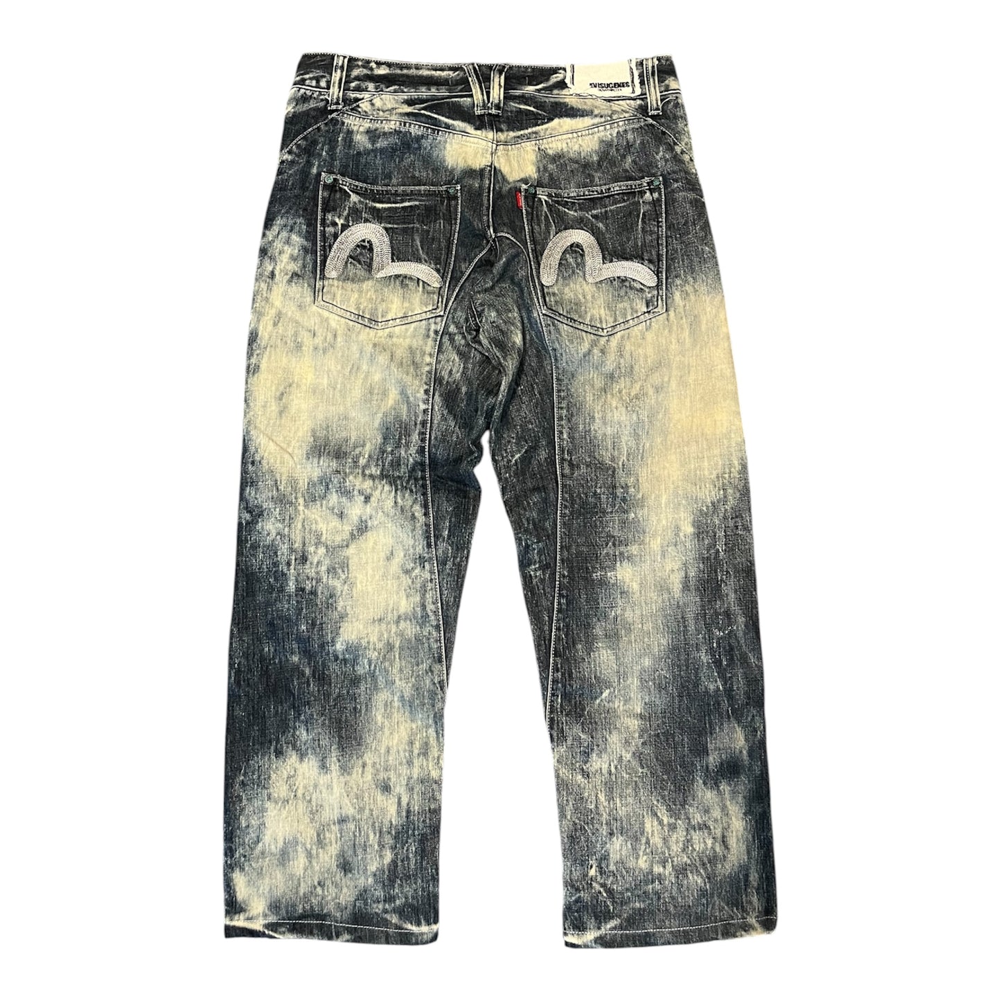 Evisu Genes Heavy Acid Bleach Wash Baggy Fit (W36/L28)