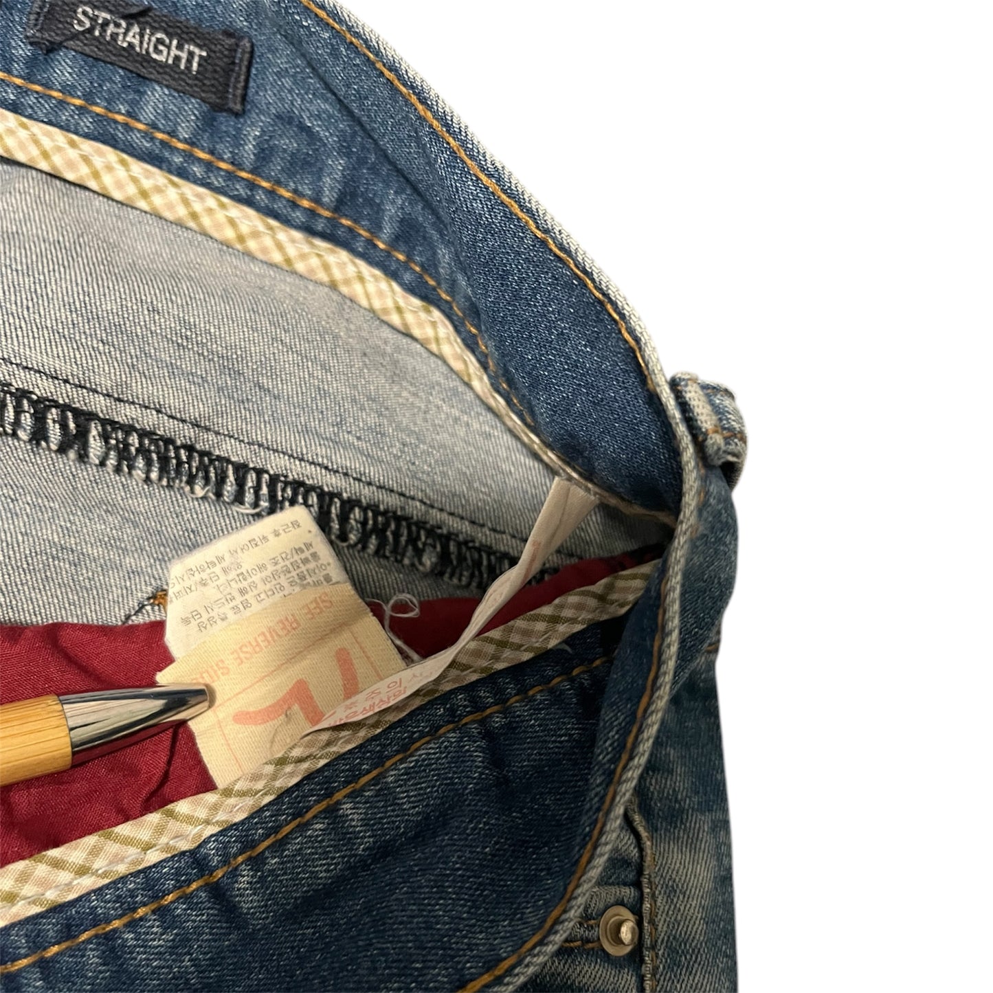 Evisu Jeans Rope Embroidered Seagull Straight Fit (W30 / L30)