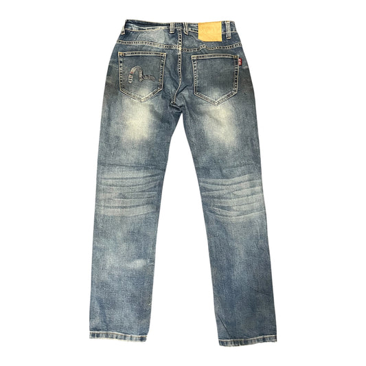 Evisu Straight Jeans Multi Logo Graphic (W30/L30)