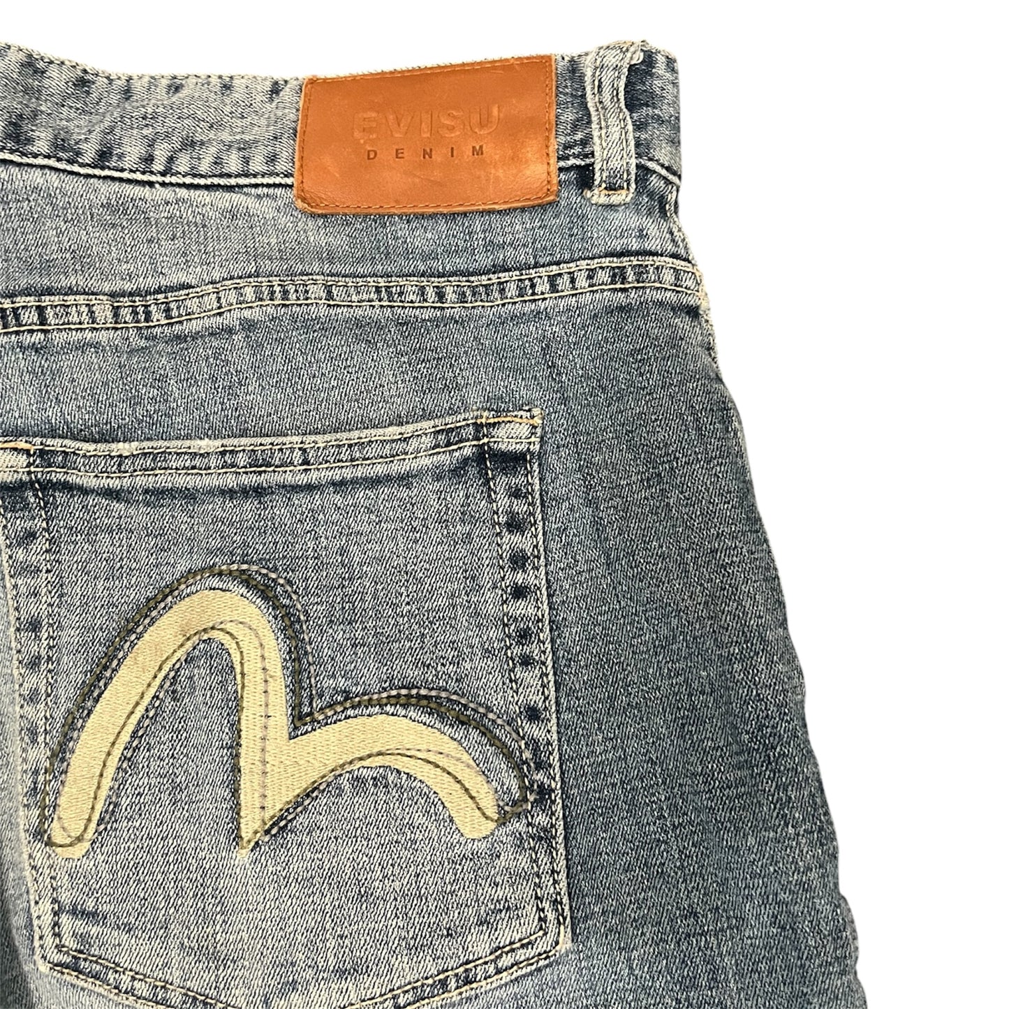 Evisu Cream Seagull Slim Jeans (W36/L28)