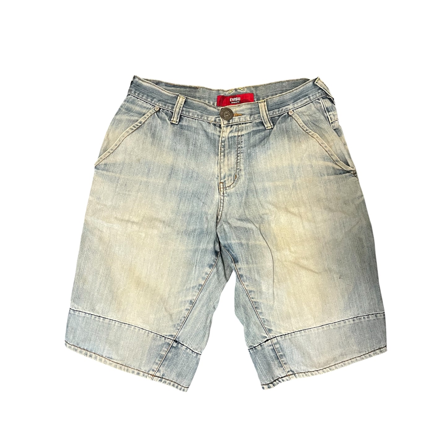 Evisu Jorts Denim Buckle Back Baggy Fit (W32)