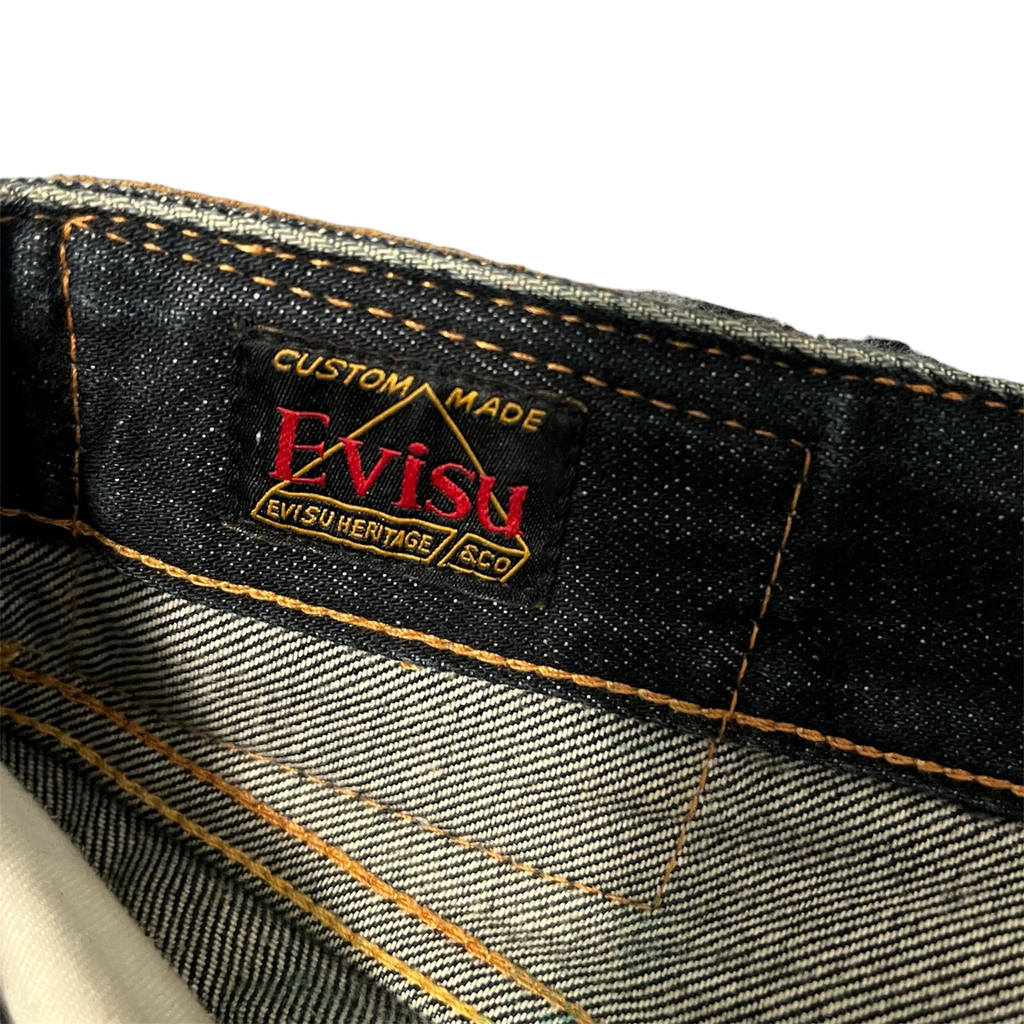 Evisu Straight Jeans Back Pocket Patch (W33/L27)
