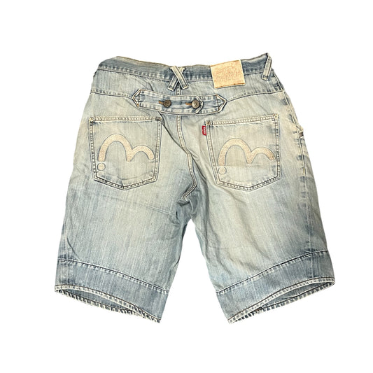 Evisu Jorts Denim Buckle Back Baggy Fit (W32)