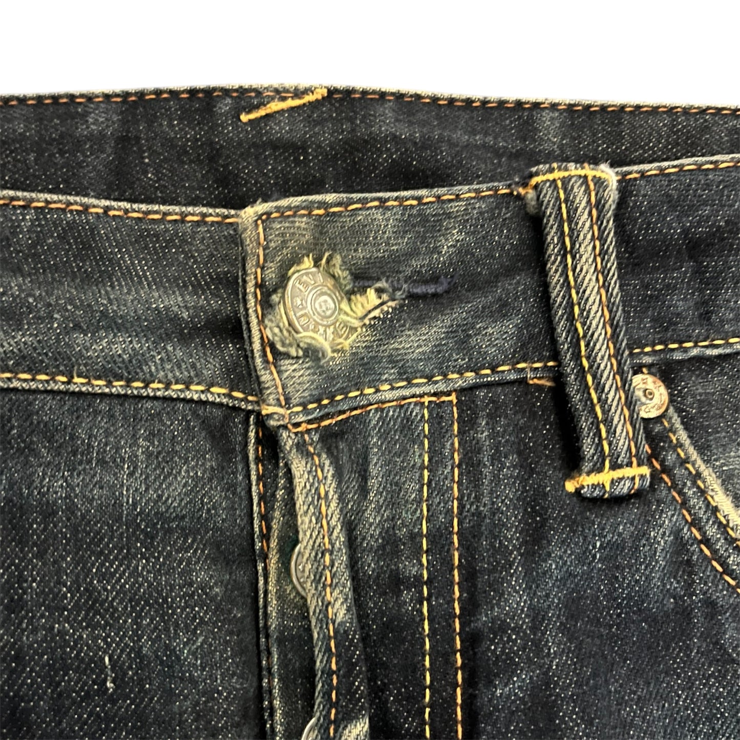 Evisu Straight Jeans Back Pocket Patch (W33/L27)