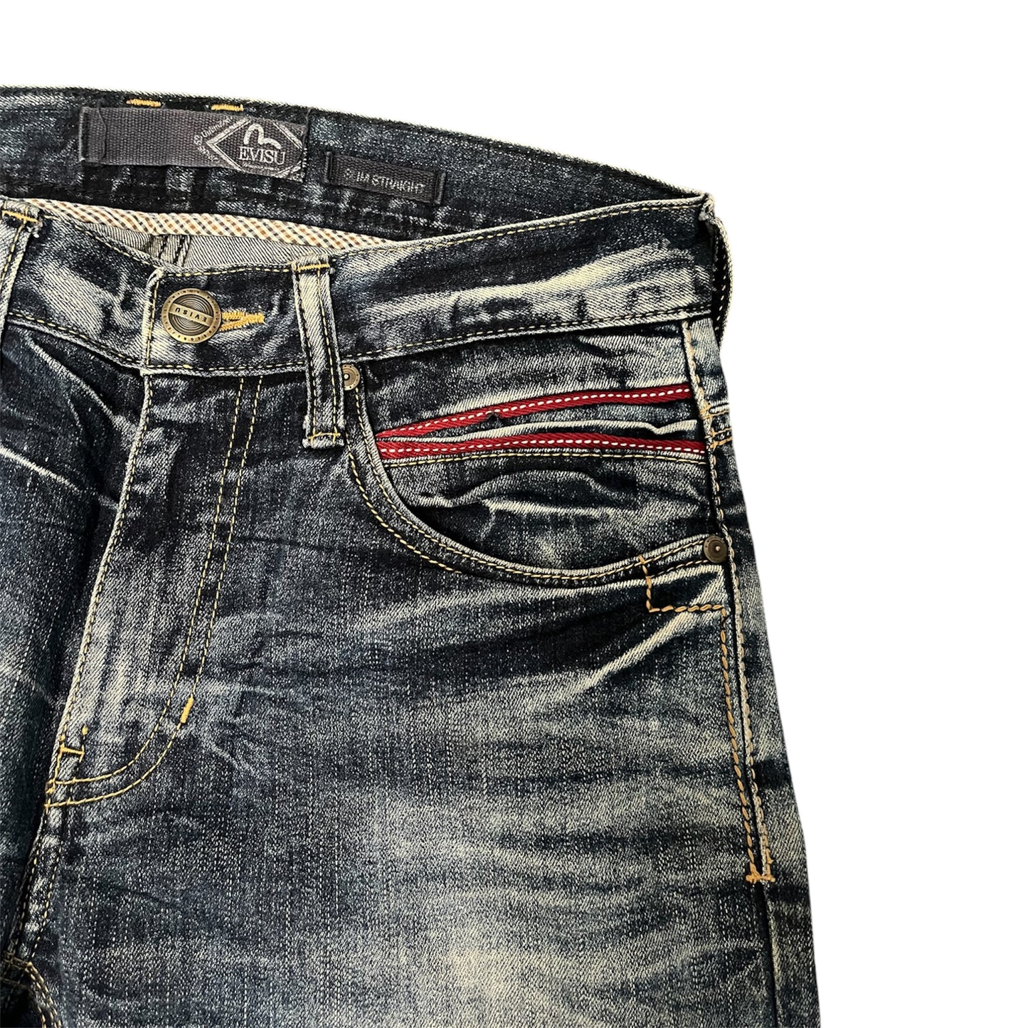 Evisu Genes Slim Straight Jeans Dark Wash (W31/L32)